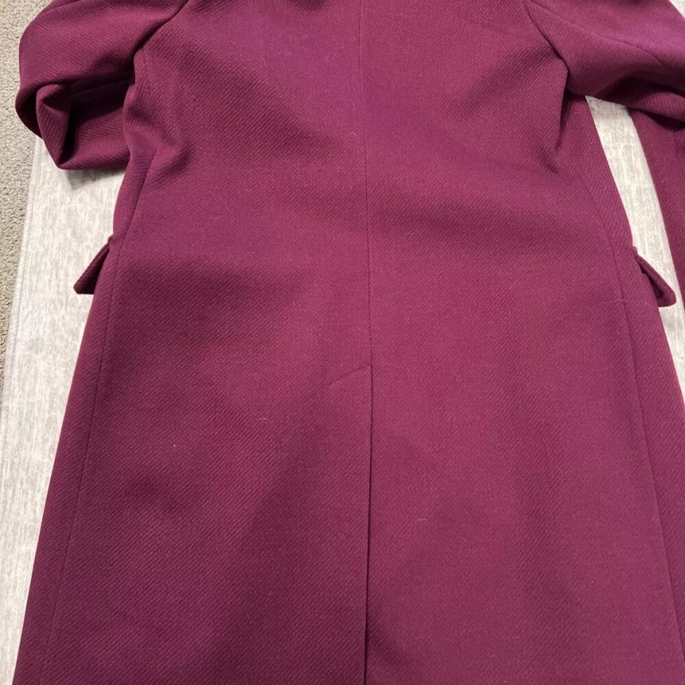 NWT $328 BCBGMAXAZRIA Raspberry Two-Button Riding Coat, Sz Large - Picture 7 of 15